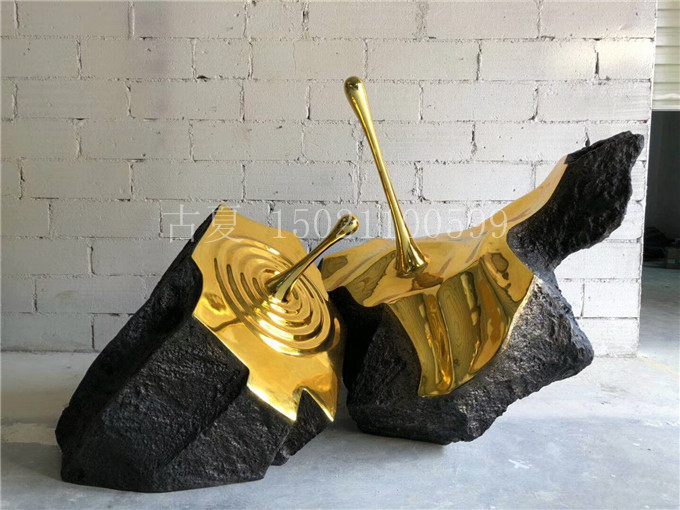 水滴石穿不锈钢雕塑